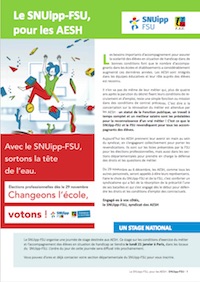 AESH 4 pages élections AESH 4 pages élections