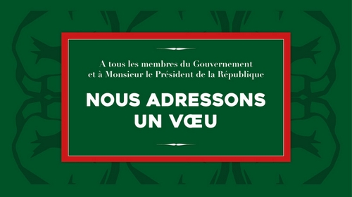 Nous adressons un voeu Nous adressons un voeu