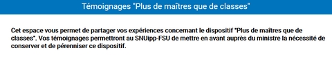 PdMqdC témoignages PdMqdC témoignages