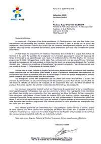 image_lettre Ministre image_lettre Ministre