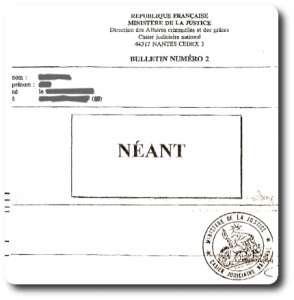 Casier judiciaire Casier judiciaire
