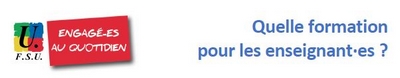 4 pages FSU formation des enseignants 4 pages FSU formation des enseignants