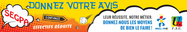 SEGPA donnez votre avis SEGPA donnez votre avis